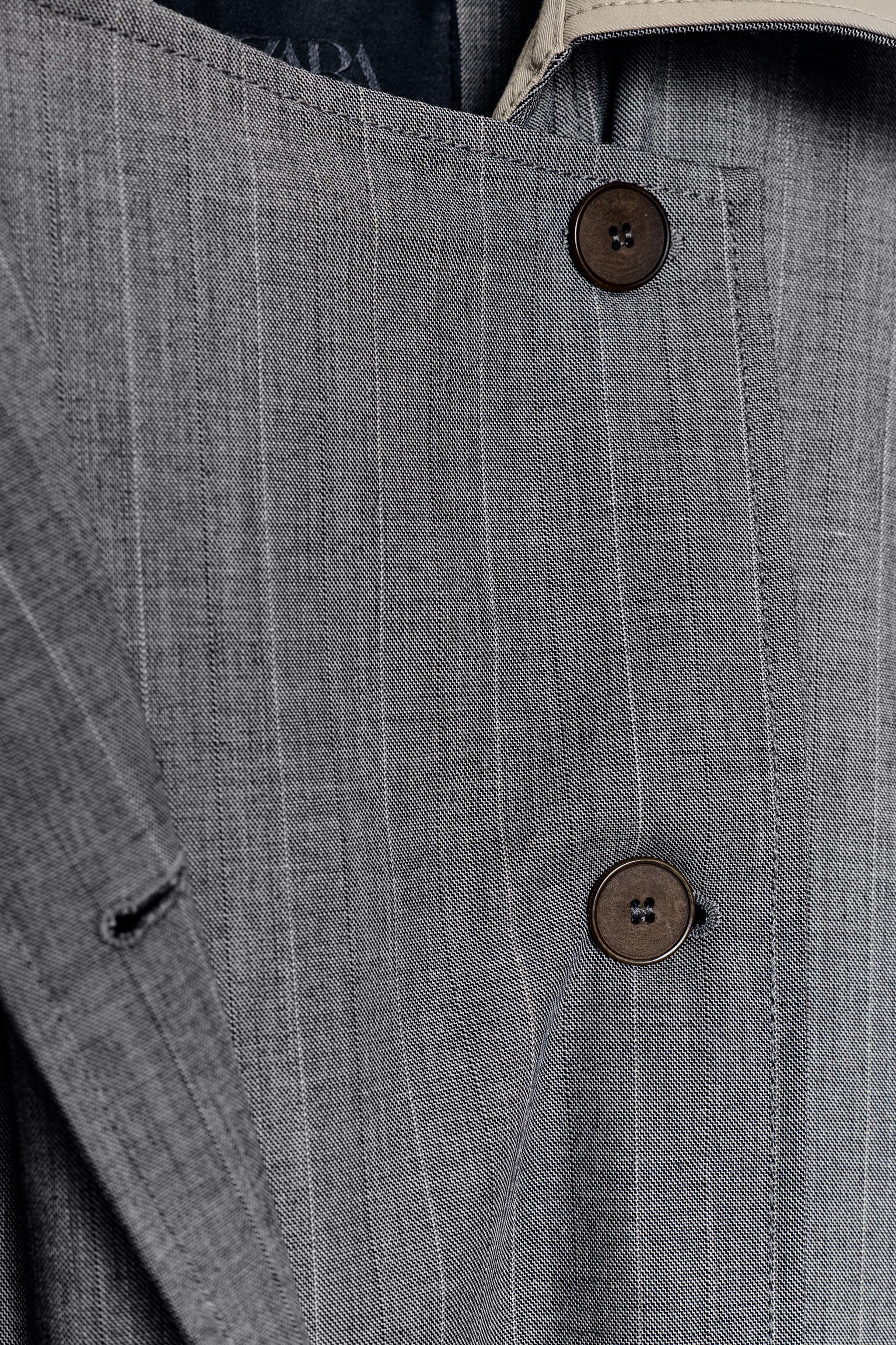 COMBINED PLAID TRENCH COAT ZW COLLECTION LIMITED EDITION